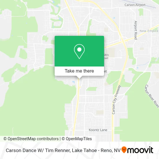 Carson Dance W/ Tim Renner map