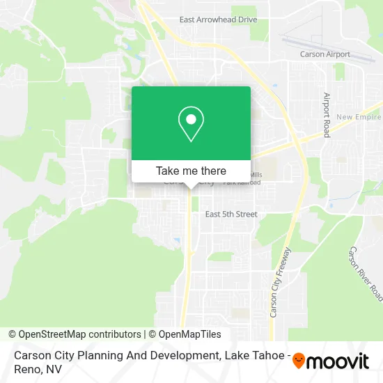 Carson City Planning And Development map