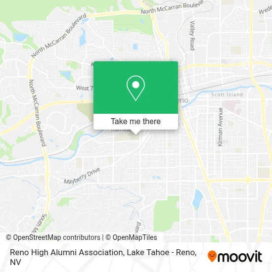 Reno High Alumni Association map