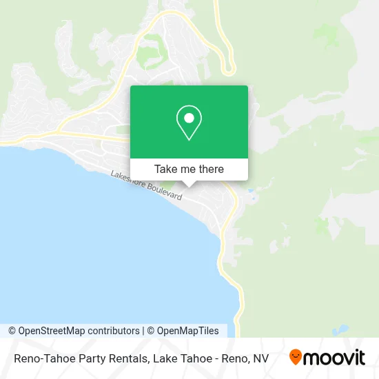 Reno-Tahoe Party Rentals map