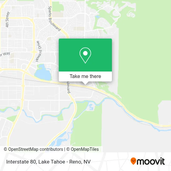 Interstate 80 map