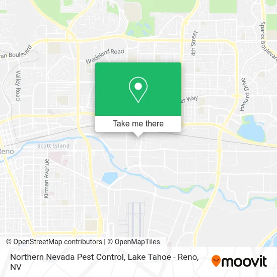 Northern Nevada Pest Control map