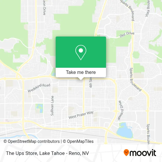The Ups Store map