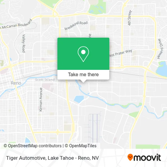 Tiger Automotive map