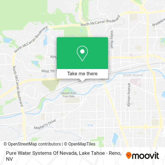Pure Water Systems Of Nevada map