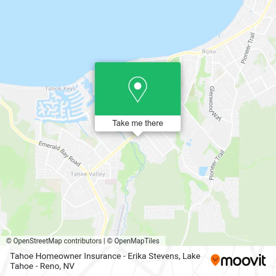 Tahoe Homeowner Insurance - Erika Stevens map