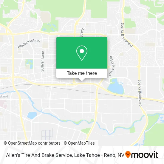 Allen's Tire And Brake Service map