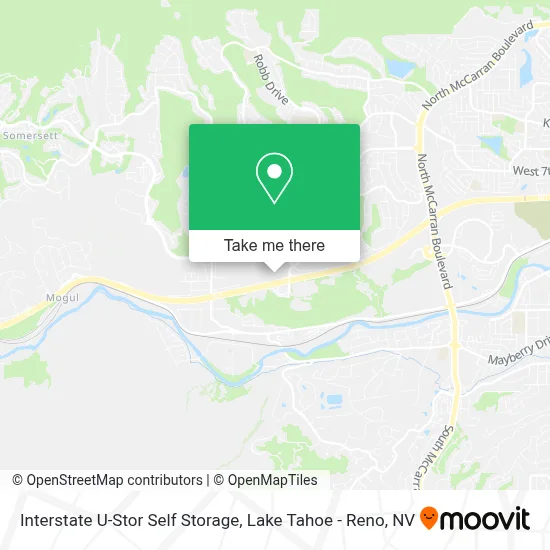 Interstate U-Stor Self Storage map