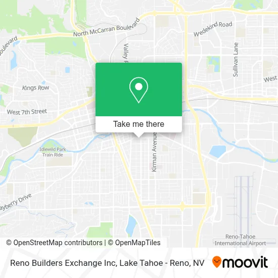 Reno Builders Exchange Inc map