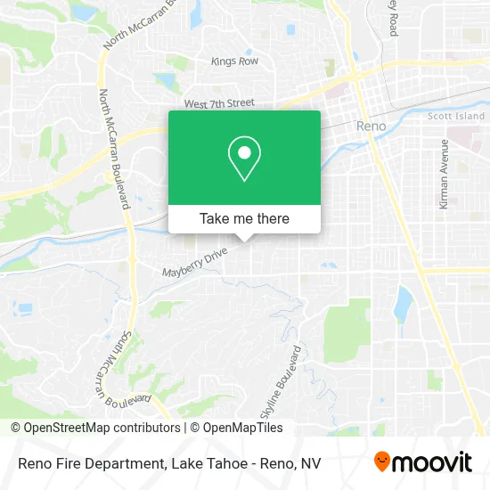 Reno Fire Department map
