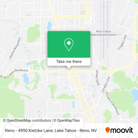 Reno - 4950 Kietzke Lane map