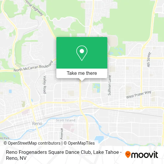 Reno Frogenaders Square Dance Club map