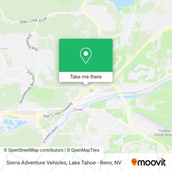 Sierra Adventure Vehicles map