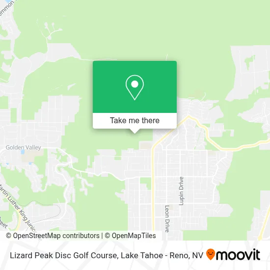 Lizard Peak Disc Golf Course map