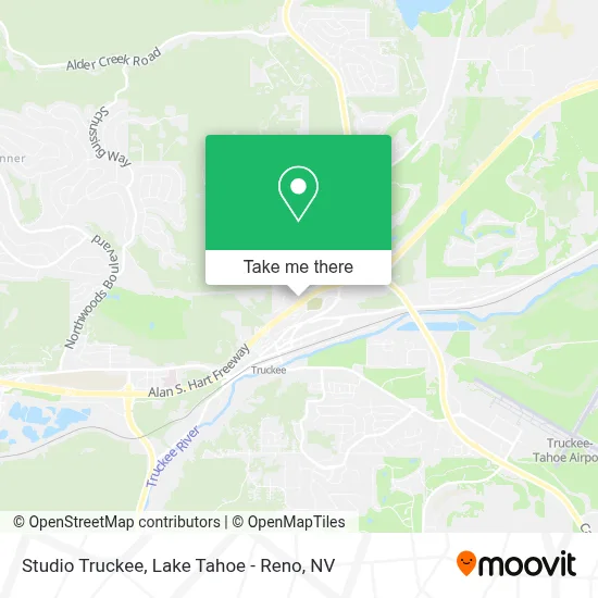 Studio Truckee map