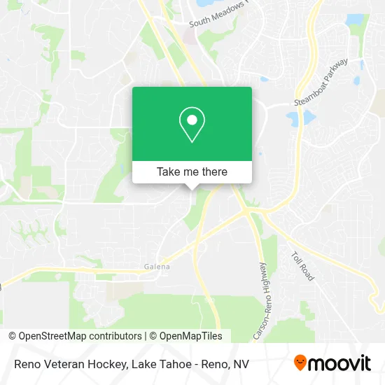 Reno Veteran Hockey map