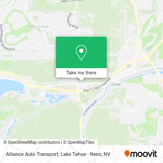 Alliance Auto Transport map