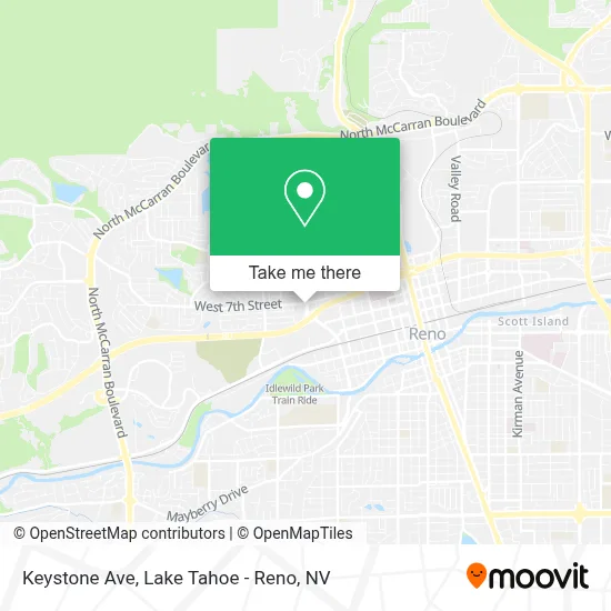Keystone Ave map