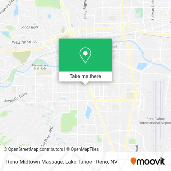 Reno Midtown Massage map