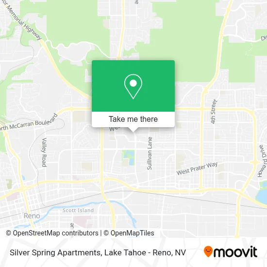 Silver Spring Apartments map