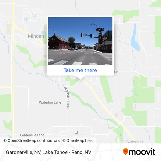 Gardnerville, NV map