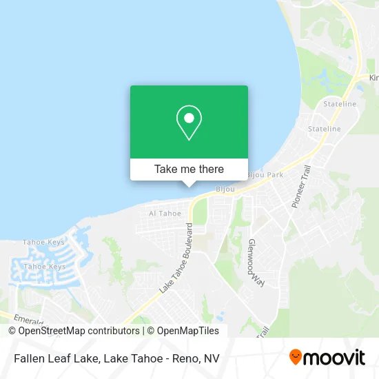 Fallen Leaf Lake map