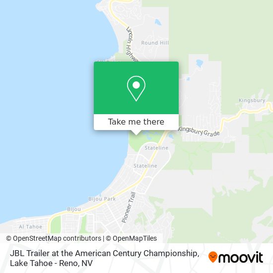 JBL Trailer at the American Century Championship map