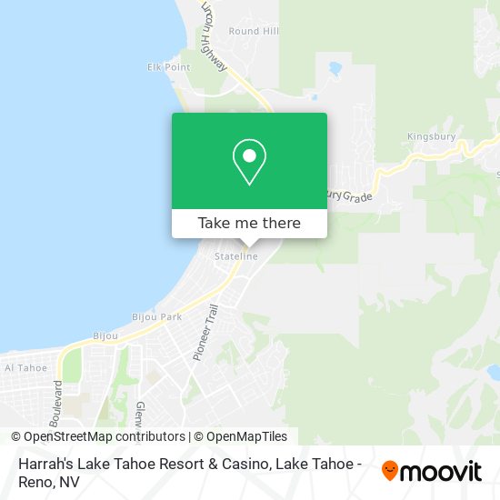 Harrah's Lake Tahoe Resort & Casino map