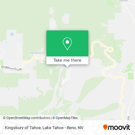Kingsbury of Tahoe map