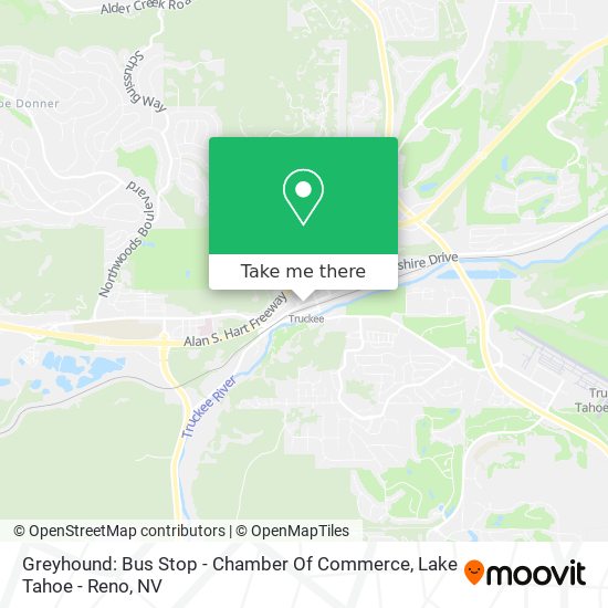 Mapa de Greyhound: Bus Stop - Chamber Of Commerce