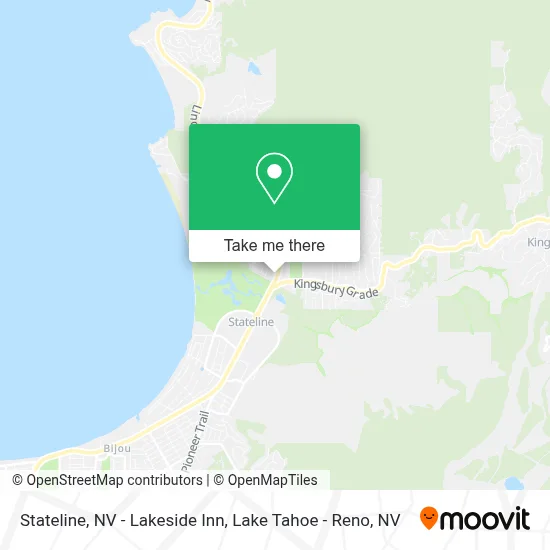 Stateline, NV - Lakeside Inn map