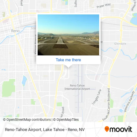Reno-Tahoe Airport map