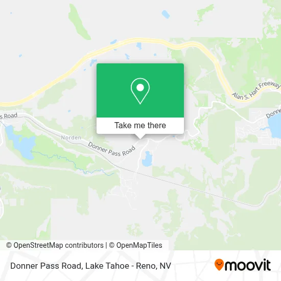 Donner Pass Road map