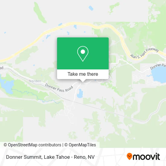 Mapa de Donner Summit