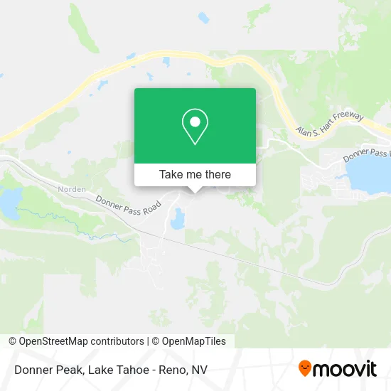 Donner Peak map