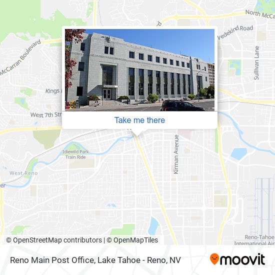 Reno Main Post Office map