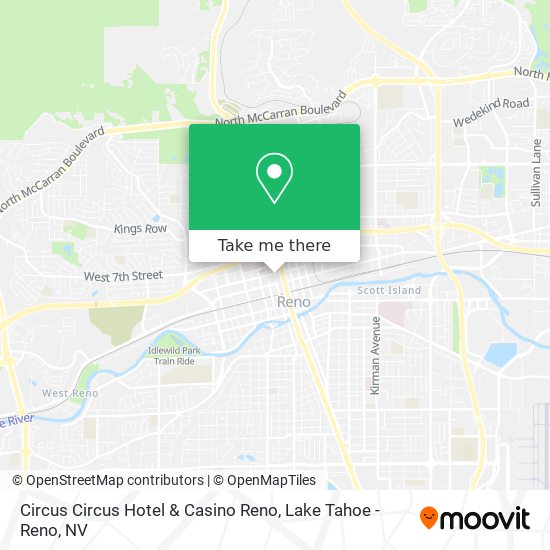 Circus Circus Hotel & Casino Reno map