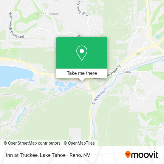 Inn at Truckee map