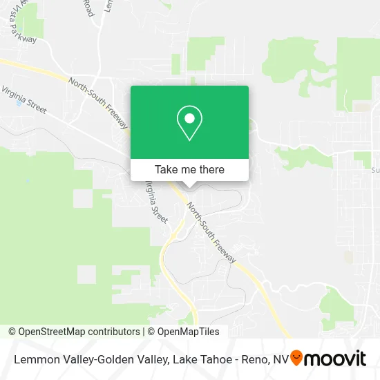 Lemmon Valley-Golden Valley map