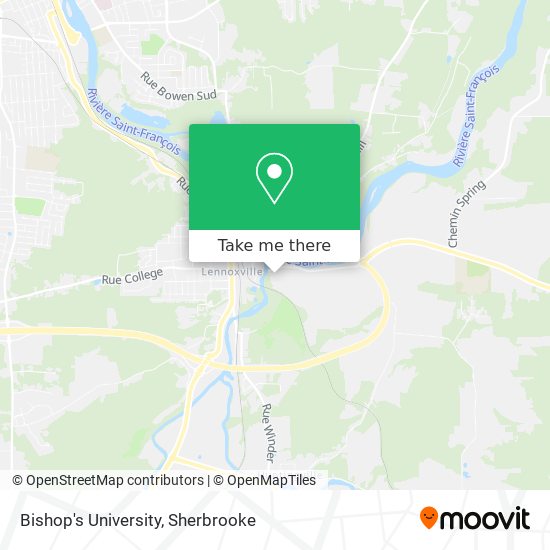 Bishop's University map