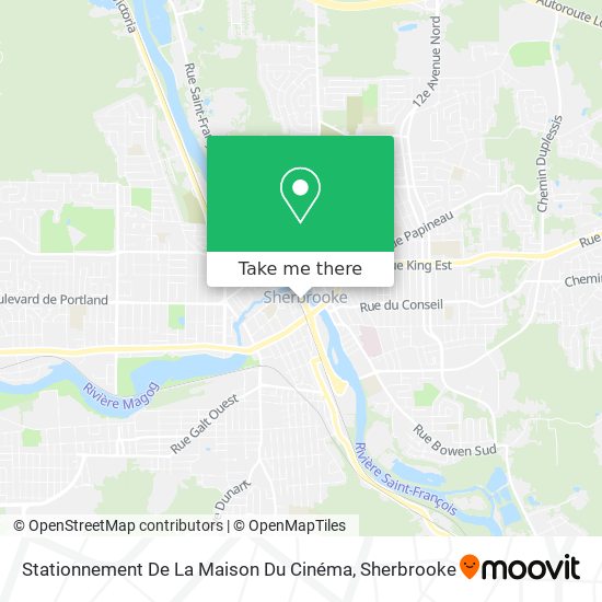 Stationnement De La Maison Du Cinéma map