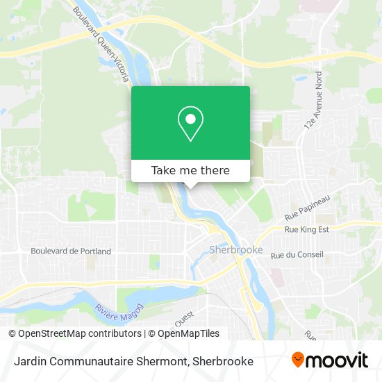 Jardin Communautaire Shermont map