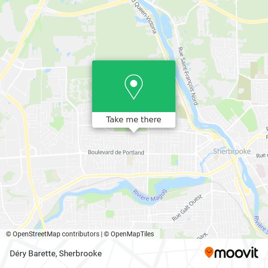 Déry Barette map