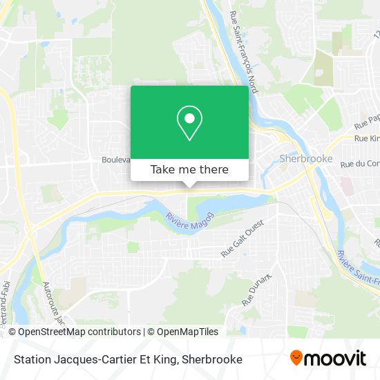 Station Jacques-Cartier Et King map