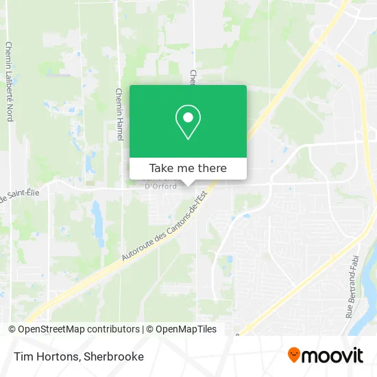 Tim Hortons map