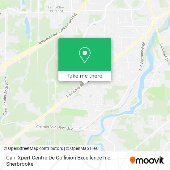 Carr-Xpert Centre De Collision Excellence Inc map