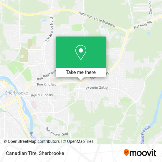 Canadian Tire map