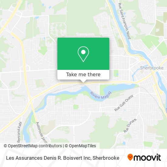 Les Assurances Denis R. Boisvert Inc map