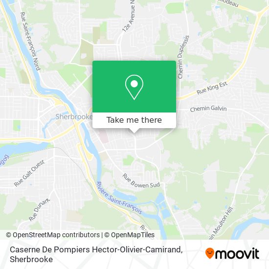 Caserne De Pompiers Hector-Olivier-Camirand map