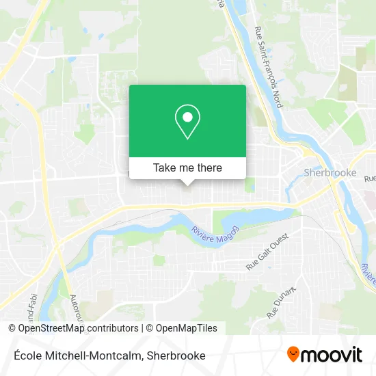 École Mitchell-Montcalm map